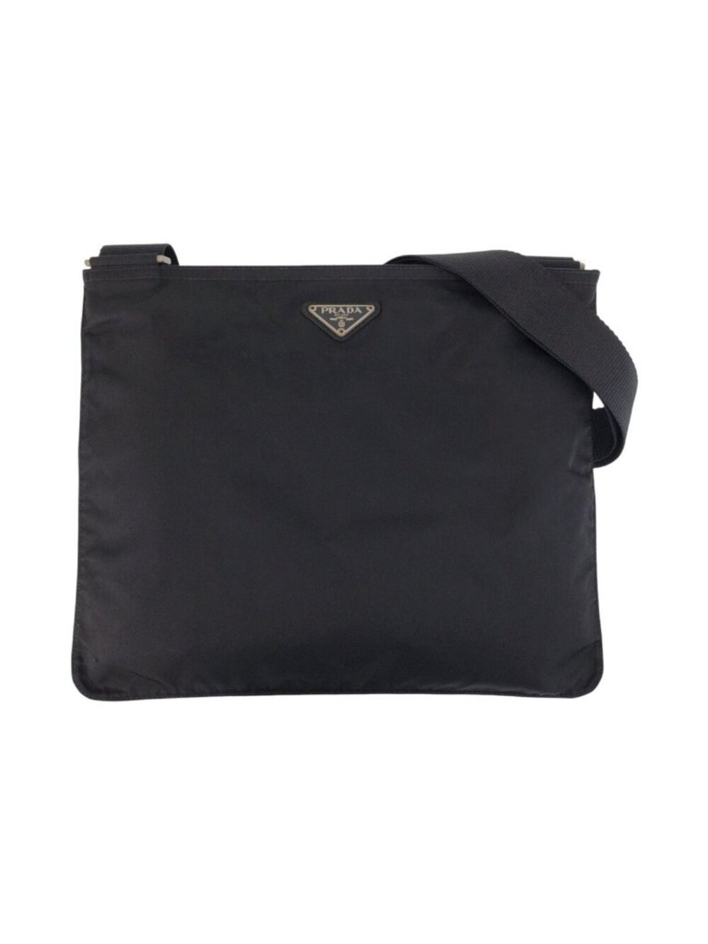 Prada Tessuto Black Nylon Shoulder Bag